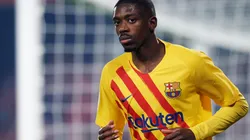 Ousmane Dembelé en un encuentro con Barcelona.