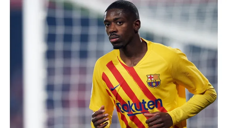 Ousmane Dembelé en un encuentro con Barcelona.