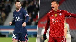 Lionel Messi y Robert Lewandowski.