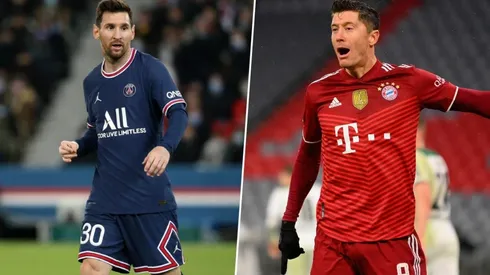 Lionel Messi y Robert Lewandowski.
