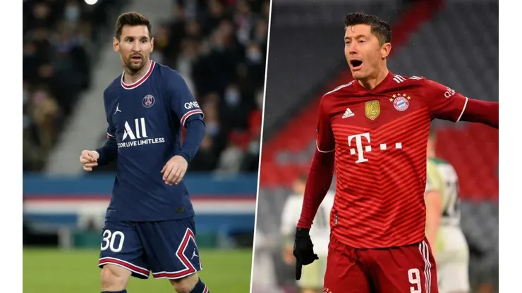 Lionel Messi y Robert Lewandowski.