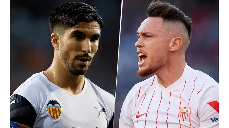 Valencia vs. Sevilla por La Liga (Fotos: Getty).