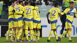 Juventus en festejo de gol.