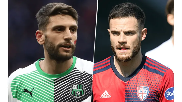 Sassuolo vs. Cagliari por la Copa Italia (Fotos: Getty).
