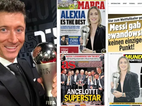 Las portadas de los medios europeos tras la entrega del premio The Best