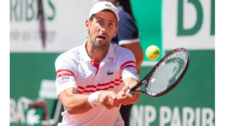 Novak Djokovic en Roland Garros.