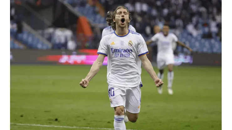 Luka Modric, goleador en la final de la Supercopa.