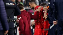 Jordan saliendo de la cancha del Villamarín.