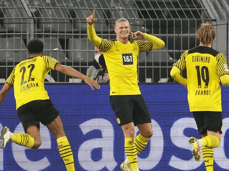 Control y definición deluxe: primer gol del año para Erling Haaland