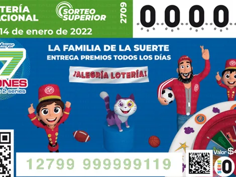 Sorteo Superior No. 2709 de la Lotería Nacional: Resultados y números que cayeron del viernes 14 de enero