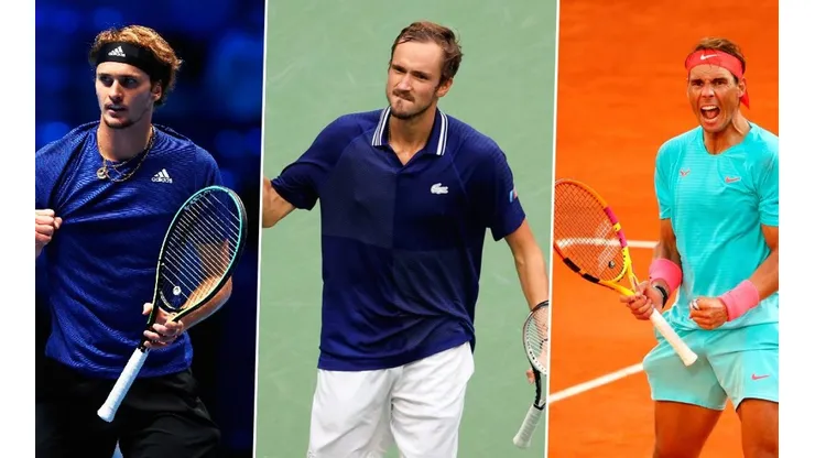 Zverev, Medvedev y Nadal, de los máximos favoritos.