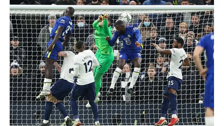 Momento del gol de Chelsea.