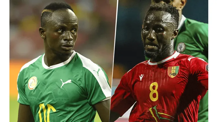 Senegal vs. Guinea por la Copa África (Fotos: Getty Images)