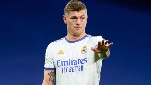 Toni Kroos en acción con Real Madrid.
