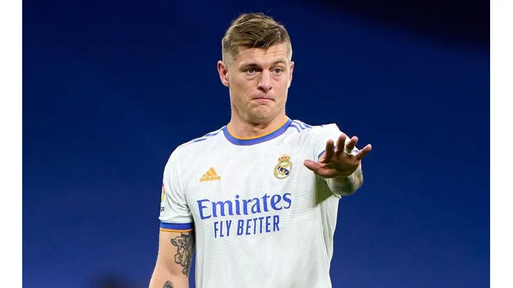 Toni Kroos en acción con Real Madrid.