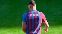Ferrán Torres en su presentación en Barcelona.