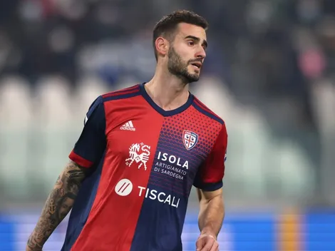 Cagliari lo ganó sobre la hora con un gol a puro coraje del uruguayo Pereiro