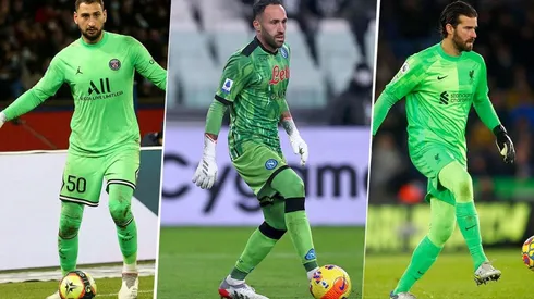 Donnarumma, Ospina y Alisson, arqueros en grandes del mundo.