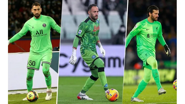 Donnarumma, Ospina y Alisson, arqueros en grandes del mundo.