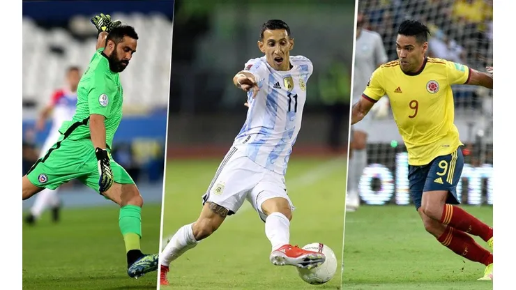 Bravo, Di María y Falcao, figuras Conmebol.