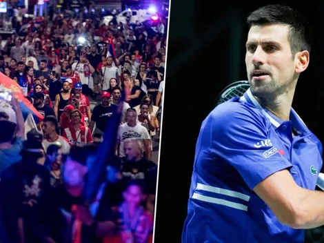 Disturbios a la salida de Djokovic de la corte