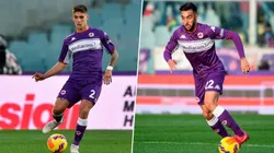 Lucas Martínez Quarta y Nicolás González.