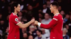 Edinson Cavani y Cristiano Ronaldo.