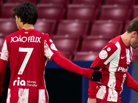 Griezmann regresó tras superar una lesión, pero apenas aguantó 19 minutos