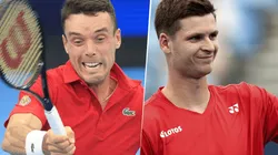 Roberto Bautista Agut vs. Hubert Hurkacz por la ATP Cup (Foto: Getty Images).