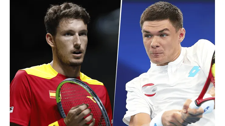 Pablo Carreño Busta vs. Kamil Majchrzak por la ATP Cup. (Fotos: Getty Images)