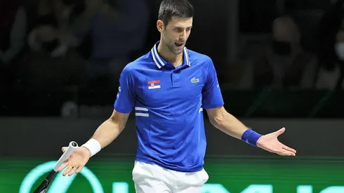 Novak Djokovic en acción.
