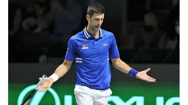 Novak Djokovic en acción.