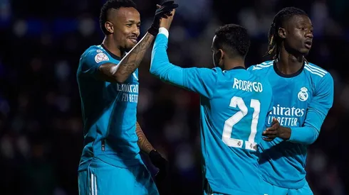 Real Madrid en festejo de gol.