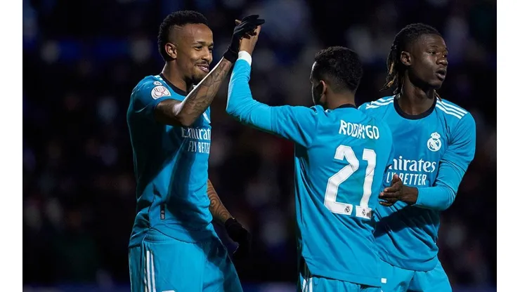 Real Madrid en festejo de gol.