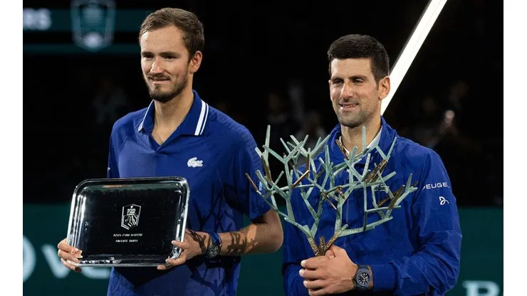 Medvedev y Djokovic.