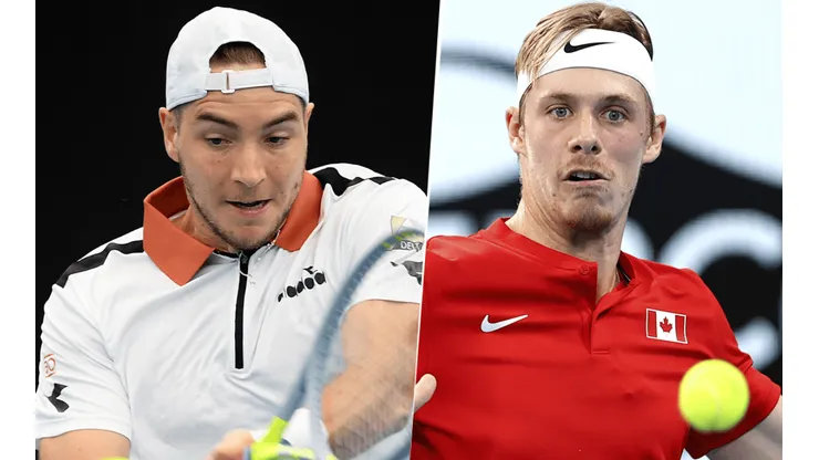 Jan-Lennard Struff vs. Denis Shapovalov por la ATP Cup (Foto: Getty Images).