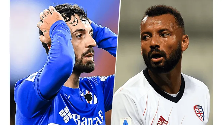 Sampdoria vs. Cagliari por la Serie A (Fotos: Getty).