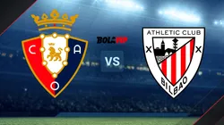 Osasuna vs. Athletic Bilbao por La Liga de España.