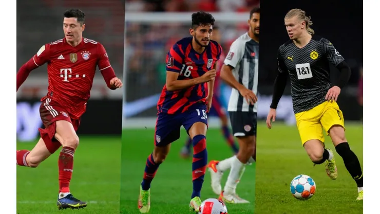 Robert Lewandowski, Ricardo Pepi, Erling Haaland