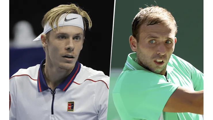 Denis Shapovalov vs. Daniel Evans por la ATP Cup. (Fotos: Getty Images)