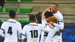 Mbappé convirtió un triplete en la Copa de Francia.