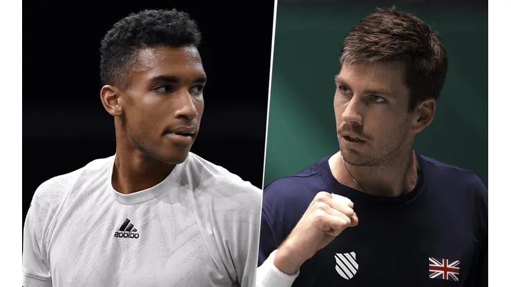 Félix Auger-Aliassime vs. Cameron Norrie por la ATP Cup. (Fotos: Getty Images)