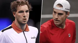 Jan-Lennard Struff vs. John Isner por la ATP Cup. (Fotos: Getty Images)