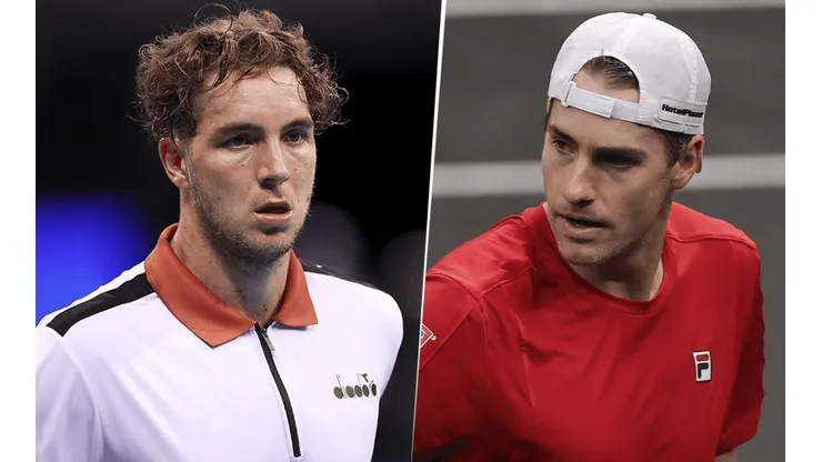 Jan-Lennard Struff vs. John Isner por la ATP Cup. (Fotos: Getty Images)