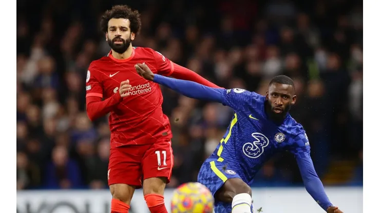 Mohamed Salah y Antonio Rüdiger