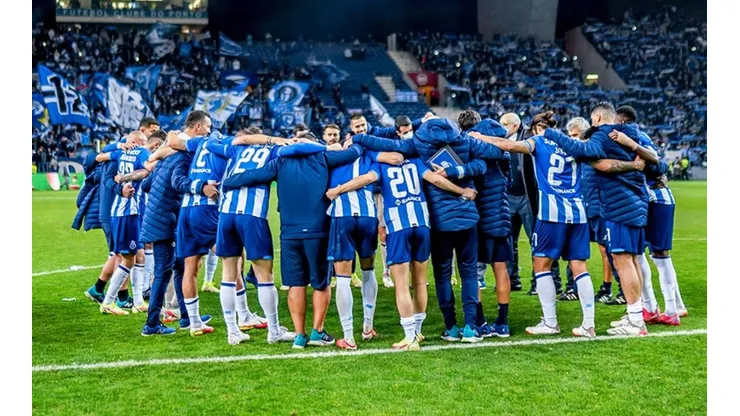 Porto en festejo en el Do Dragao.