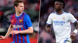 Frenkie de Jong y Vinícius Júnior.