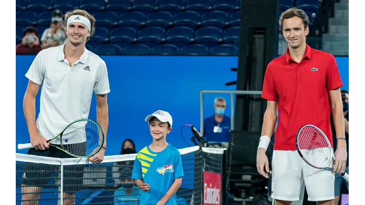 Alexander Zverev y Daniil Medvedev, algunos de los integrantes del Top-10 en la ATP Cup (Foto: Getty Images).