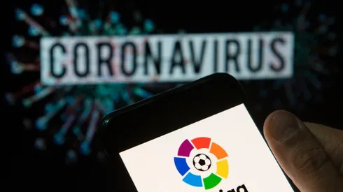 Logo de LaLiga en tiempos de coronavirus.