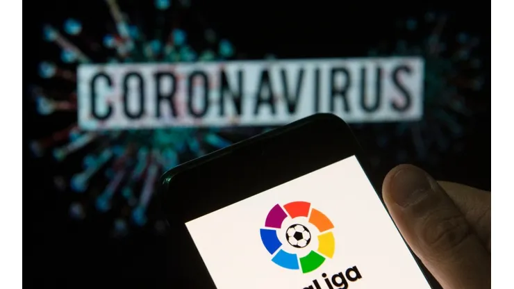 Logo de LaLiga en tiempos de coronavirus.